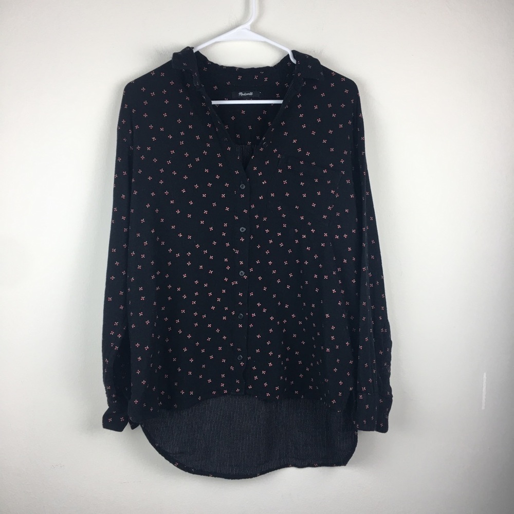 Madewell cherry blossom flannel